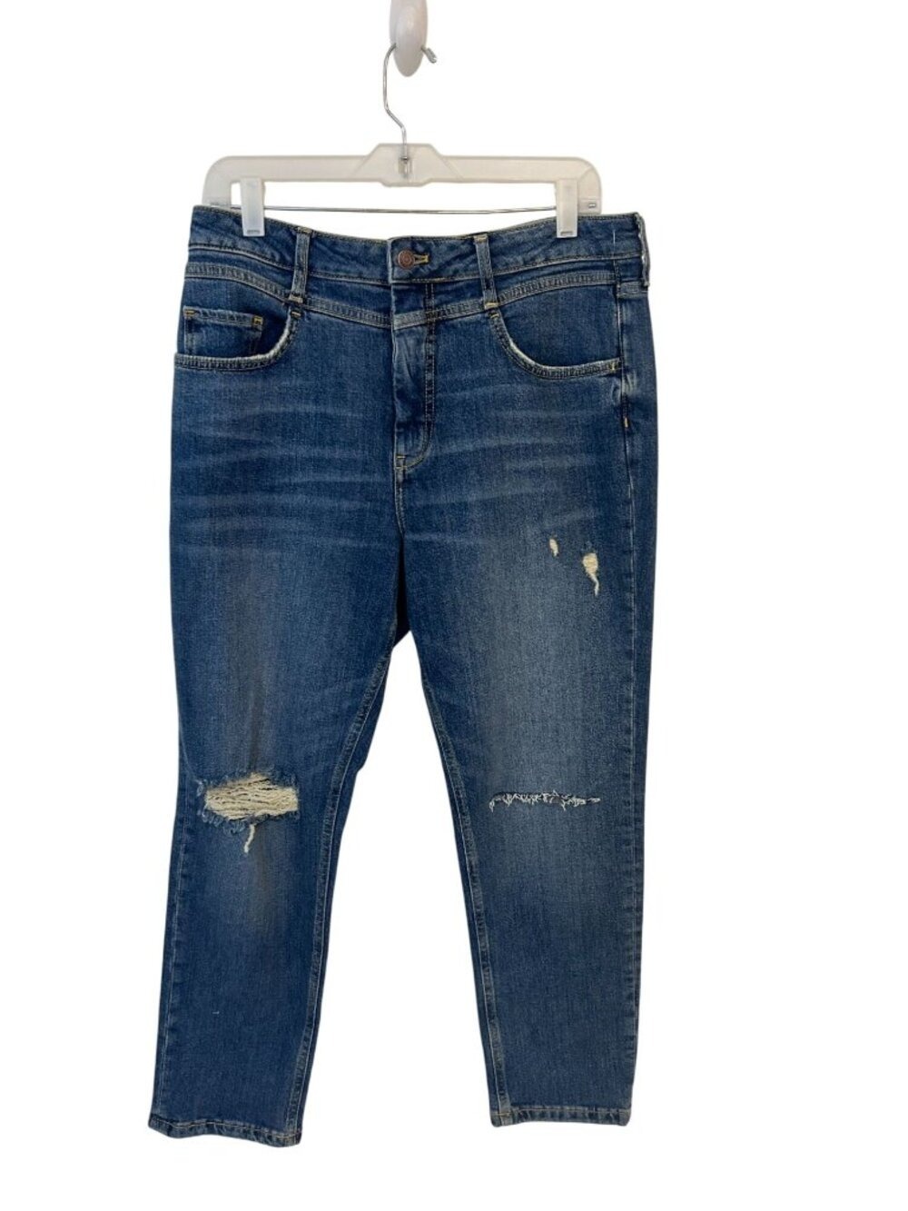 PILCRO AND THE LETTERPRESS Anthropologie Hi Rise Distressed ankle Jeans Size 31